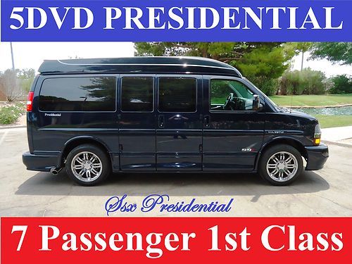 First class presidential, 5 tv-dvd, 26" tv, 7 pass custom conversion van