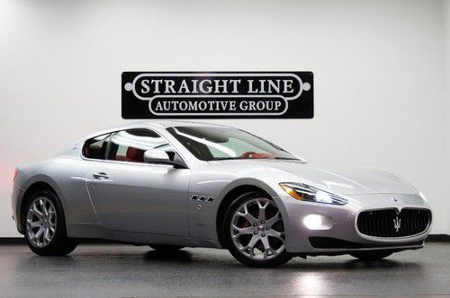 2009 maserati gran turismo coupe silver/red w/ 45k mls