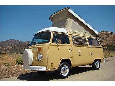 1979 vw volkswagen westfalia deluxe camper van bus auto *free ship w/ buy it now