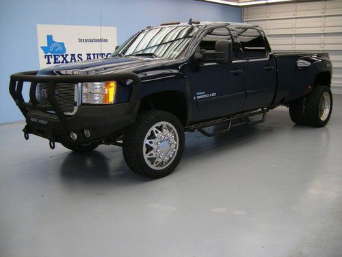 We finance!!  2007 gmc sierra 3500hd slt 4x4 duramax diesel allison dually 1 own