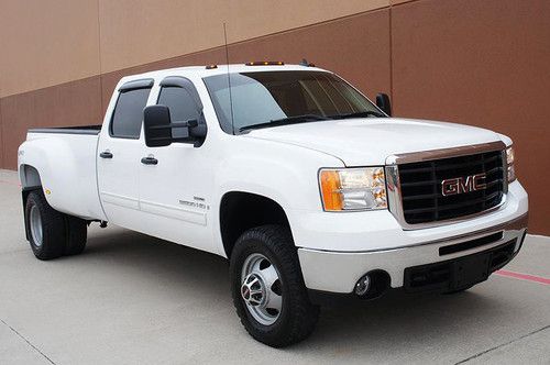 08 gmc sierra 3500 4x4 sle dually 6.6l diesel crew cab long bed 1owner