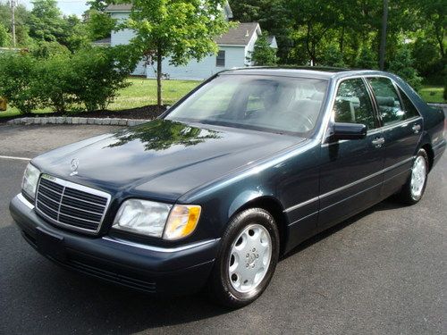 1996 mercedes benz s320 swb pristine car 53k miles black opal/gret must see !!!