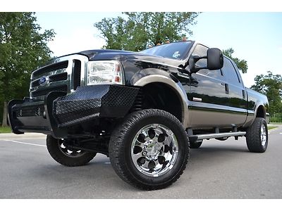 2006 ford f-250 crew cab lariat fx4 diesel nav lift wheels fine