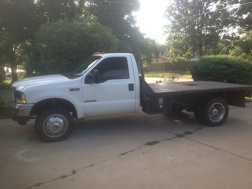 02' f 550 single cab flatbed automatic no reserve