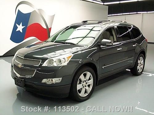 2009 chevy traverse ltz dual sunroof nav dvd 20's 60k texas direct auto