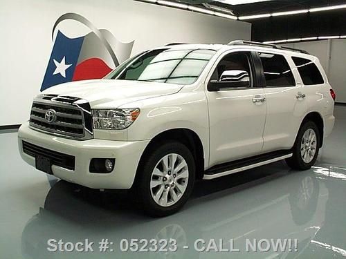 2011 toyota sequoia platinum 4x4 sunroof nav dvd 20's!! texas direct auto