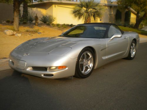 2003 corvette convertible silver 50th anniversary edition, image 5