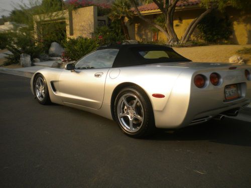 2003 corvette convertible silver 50th anniversary edition, image 6