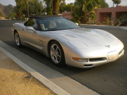 2003 corvette convertible silver 50th anniversary edition, image 9