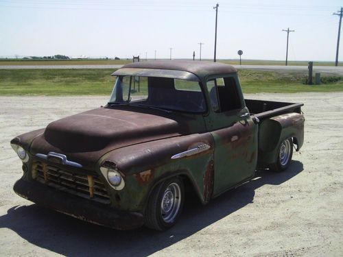 1956 chevrolet truck, rat rod truck, hot rod truck, shop truck, patina truck
