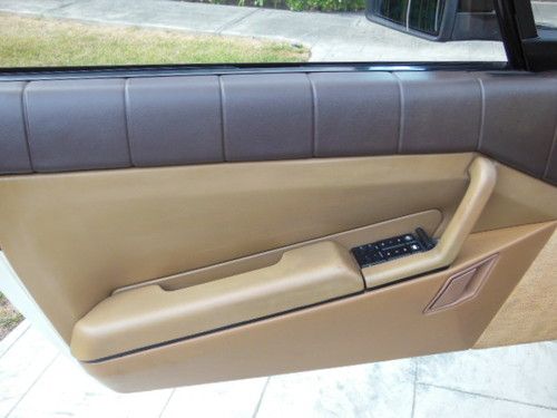 1987 CADILLAC ALLANTE CONVERTIBLE PEARL WHITE ORIGINAL TAN LEATHER, US $5,950.00, image 9