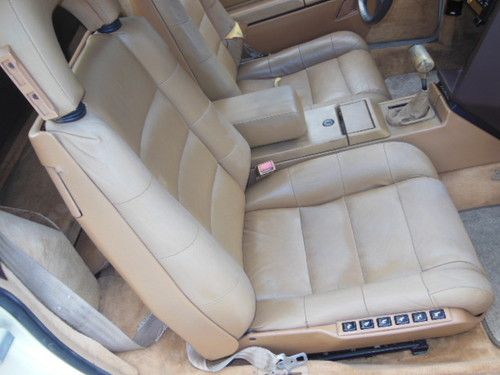 1987 CADILLAC ALLANTE CONVERTIBLE PEARL WHITE ORIGINAL TAN LEATHER, US $5,950.00, image 18