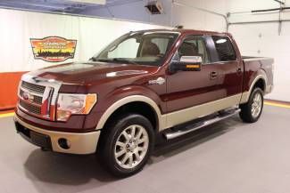 2010 ford f150 king ranch crew cab 4x4 naigation sunroof red heated leather 20"s