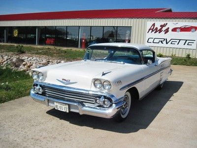 1958 WHITE CHEVY IMPALA, image 5