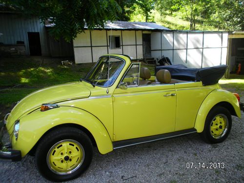 1979 volkswagen super beetle base convertible 2-door 1.6l