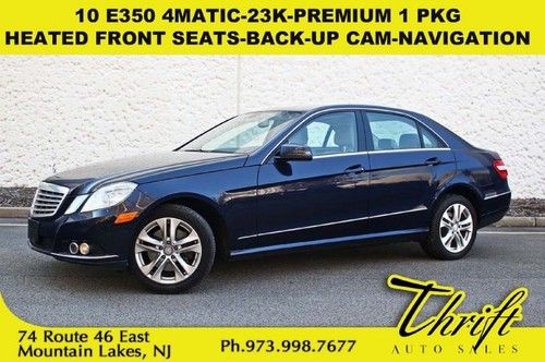 10 e350 4matic-23k-premium 1 pkg-heated front seats-back-up cam-navigation