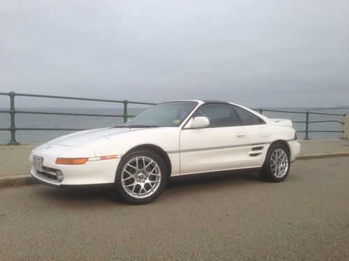 1991 toyota mr2 turbo coupe 2-door 2.0l white  w/ black leather very clean