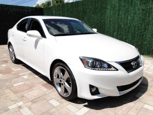 2011 lexus is 250 sedan black leather 2.5l auto power pkg cruise control sunroof