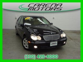 2005 mercedes  benz used c240 black moon heated seats free carfax 05 c class 240