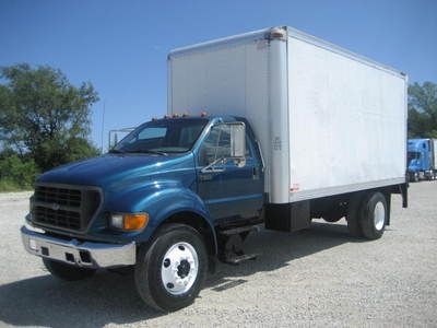 2001 ford f-650 18' box truck - liftgate
