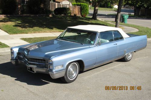 Cadillac convertible.  deville. 1966