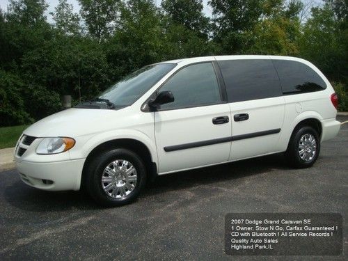 2007 dodge grand caravan se rear a/c bluetooth ! 1 owner full service on carfax