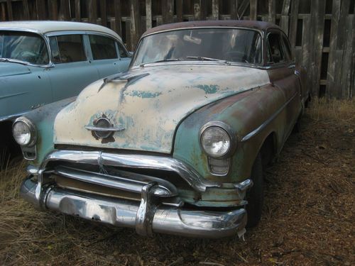 1951 oldsmobile olds 88 2 door sedan rocket hydramatic rat sled parts car