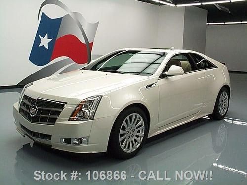 2011 cadillac cts premium coupe auto sunroof nav 28k mi texas direct auto