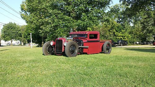 1933 ford pickup truck chopped channelled hot rat street rod traditional 32 34