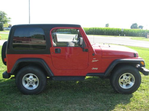 2001 Jeep Wrangler Sport 2-Door 4.0L 4X4 Automatic, US $7,900.00, image 3