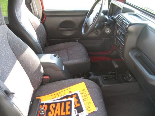 2001 Jeep Wrangler Sport 2-Door 4.0L 4X4 Automatic, US $7,900.00, image 6