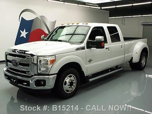 2012 ford f350 lariat crew 6.7 diesel dually nav 59k mi texas direct auto