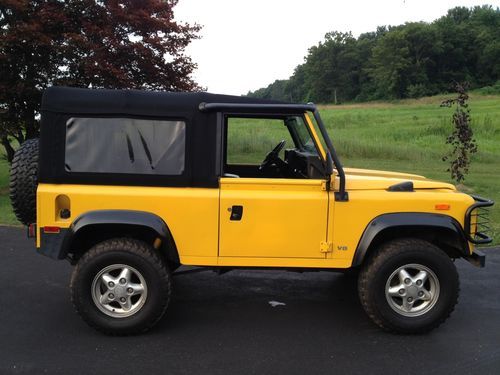 1994 land rover defender 90; sport utility 2-door; w/ new badger coachworks top