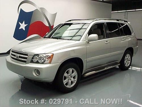 2002 toyota highlander v6 side steps roof rack only 67k texas direct auto