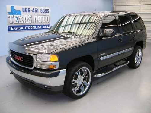 We finance!!!  2005 gmc yukon auto onstar 3rd row 22 rims cd 1 owner texas auto