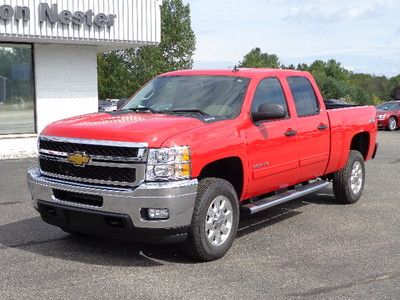 13 chevy silverado 2500hd 4x4 lt duramax diesel 18" wheels towing 6" steps clean