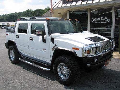 2007 hummer h2 adventure base crew cab pickup 4-door 6.0l white/black a+++