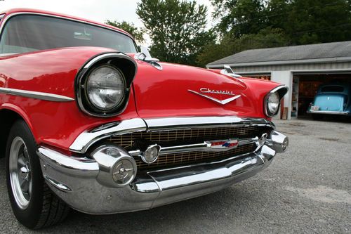 1957 CHEVROLET BELAIR 2 DOOR SEDAN 283 AUTO POWER STEERING, US $28,500.00, image 7