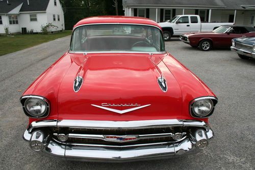 1957 CHEVROLET BELAIR 2 DOOR SEDAN 283 AUTO POWER STEERING, US $28,500.00, image 9