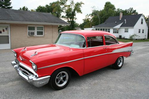1957 CHEVROLET BELAIR 2 DOOR SEDAN 283 AUTO POWER STEERING, US $28,500.00, image 10