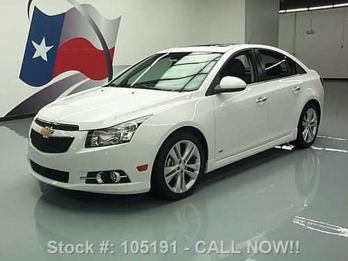 2013 chevy cruze ltz auto rs sunroof htd leather 16k mi texas direct auto