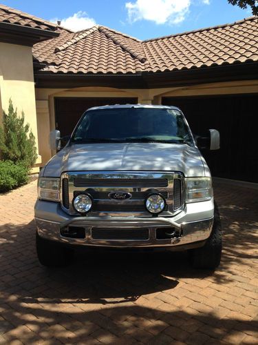 2005 ford f250 crew cab diesel 4x4 lifted 20in chrome wheels on 35's full system