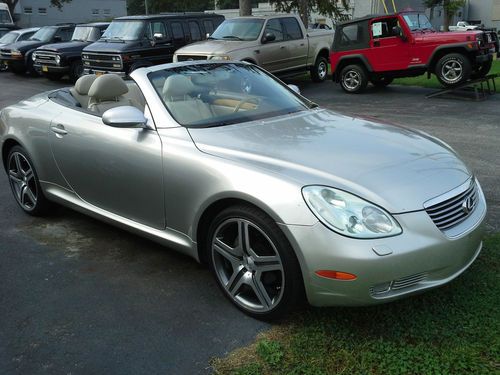 2002 lexus sc430 base convertible 2-door 4.3l retractable hardtop no reserve!!!!