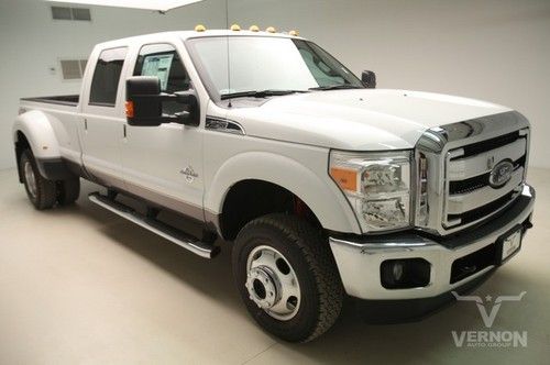 2014 drw lariat crew 4x4 fx4 navigation sunroof leather heated v8 diesel