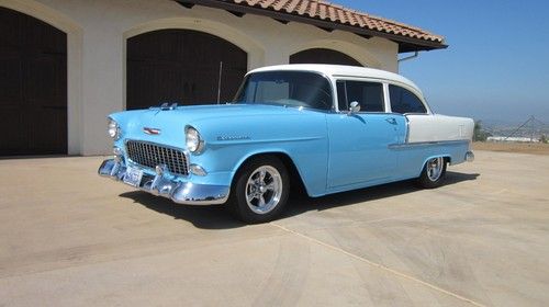 1955 chevy 2-door post - smooth driving cruiser blowing cold air !!!  nice !!!
