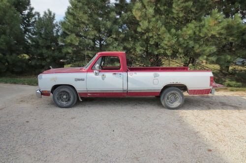 1989 dodge ram d100 pickup truck, 318 v8, auto, daily driver