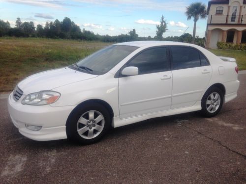 2003 toyota corolla s 4dr auto ps pb pw pl cc ac alloy rims new tires 83k miles