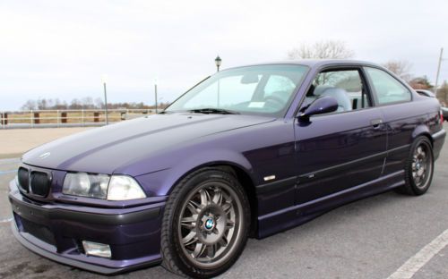 1999 bmw m3 coupe clean unmolested * techno violet * e36 low miles 5spd sport