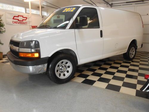 2012 chevrolet express van 32k no reserve salvage rebuildable cargo delivery van