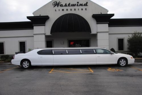 Limo limousine chevy monte carlo 2005 white rare racing low miles very clean